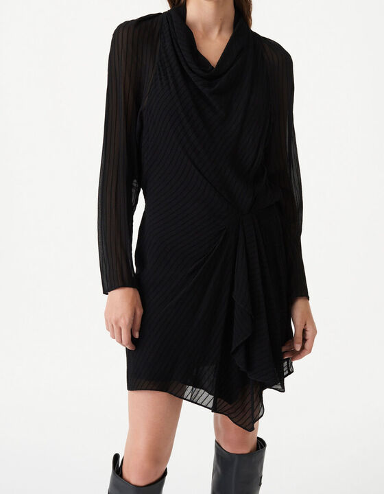 CAST RUFFLED DRESS